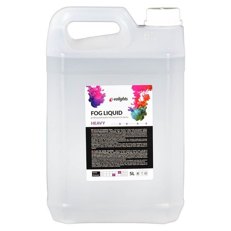 Płyn do wytwornic dymu EVOLIGHTS Fog Liquid Heavy 5 l