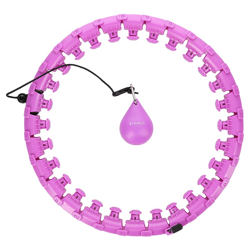 Hula hop HMS Plus size HHW12 Fioletowy + pas wyszczuplający BR163 Czarny