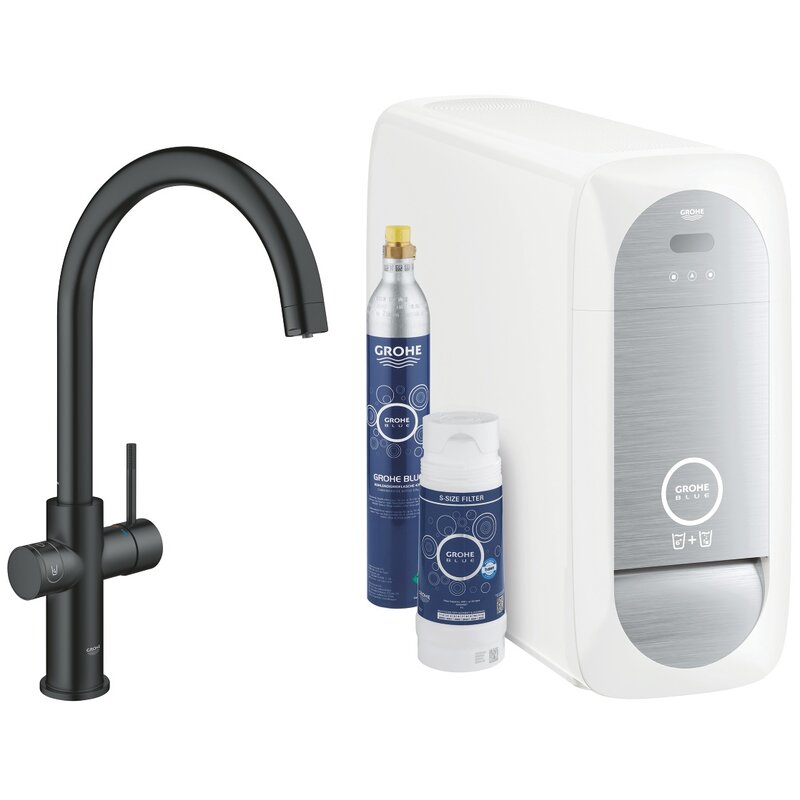 Bateria GROHE Blue Home 31455KS1 z filtrem Aksamitna czerń