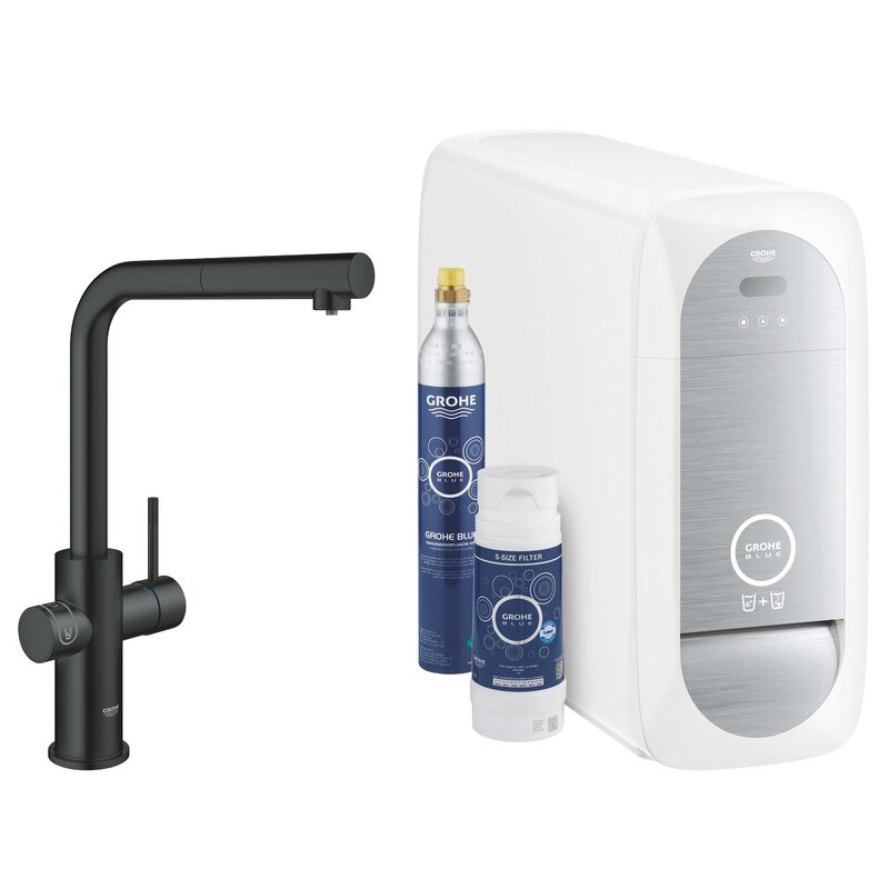 Bateria GROHE Blue Home 31539KS0 z filtrem Aksamitna czerń