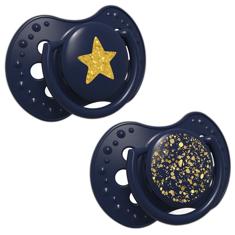 Smoczek LOVI Stardust 22/893 3-6 m Niebieski (2 sztuki)