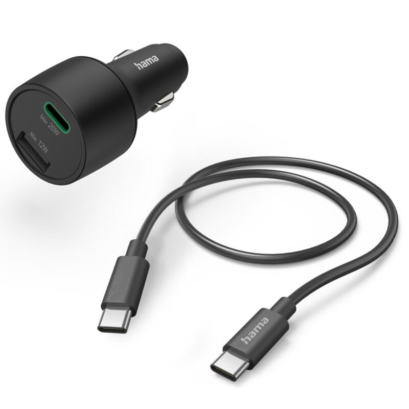 Hama USB-C USB 32W PD QC kabel USB-C Czarny