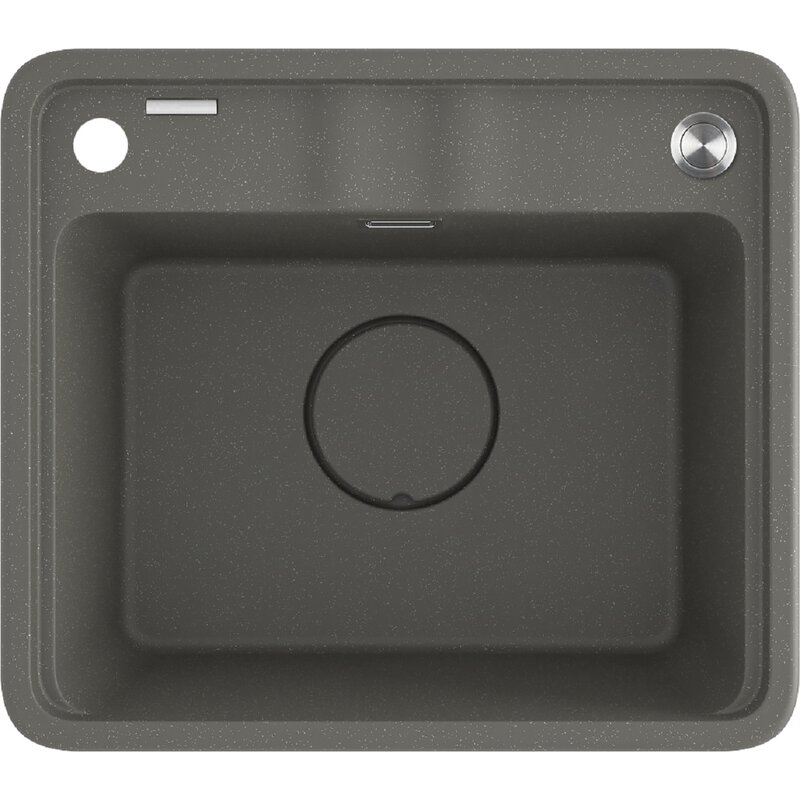 Zlewozmywak jednokomorowy DEANTE Momi ZKM T103 Antracytowy metalik 50x44