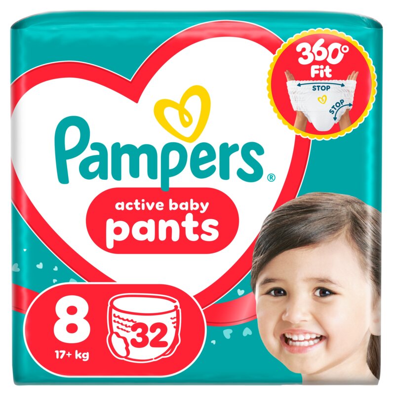 Pieluchomajtki PAMPERS Pants Active Baby 8 (32 szt.)