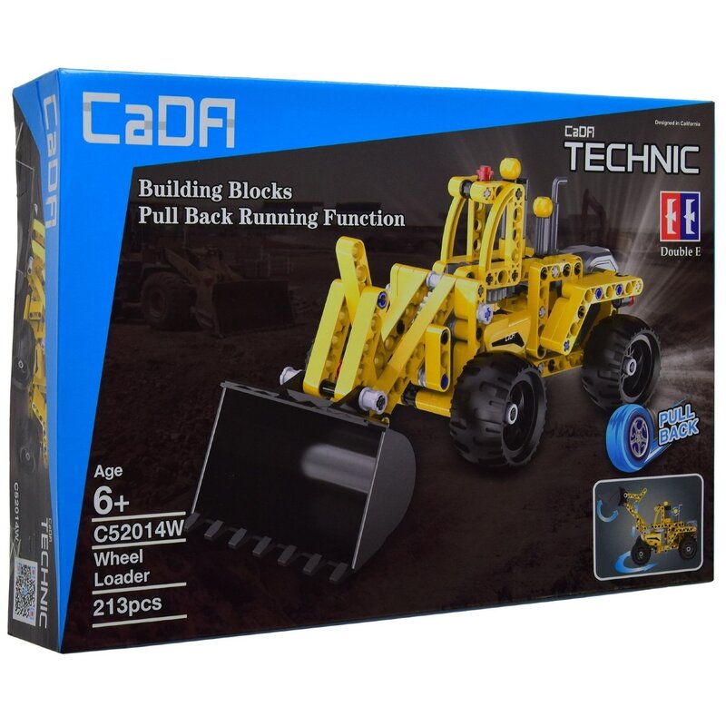 Klocki plastikowe CADA Technic Spychacz pull back C52014W