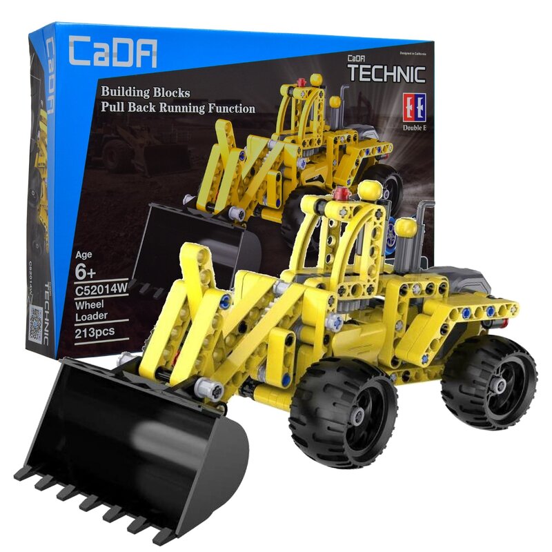 Klocki plastikowe CADA Technic Spychacz pull back C52014W