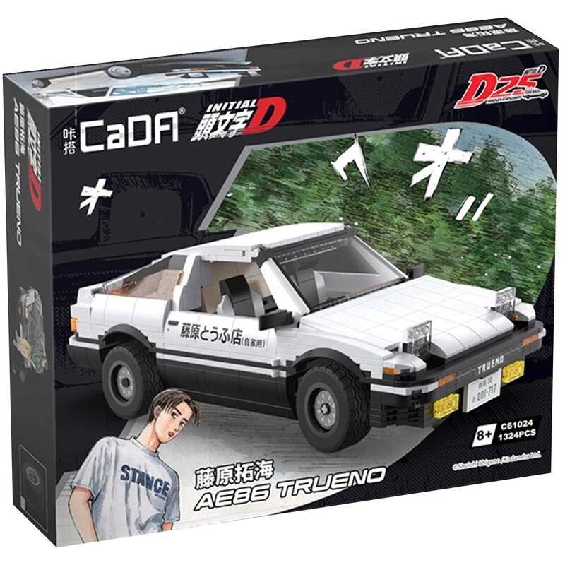 Klocki plastikowe CADA Initial-D Samochód wyścigowy AE86 Trueno C61024W