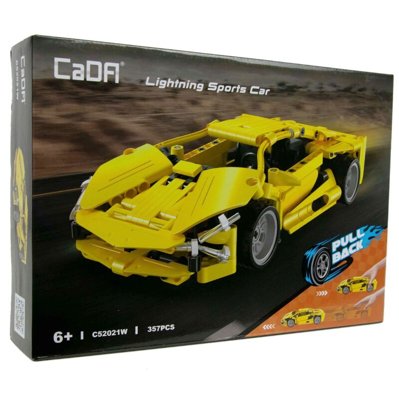 Klocki plastikowe CADA Lightning Sports Car Pull-back C52021W