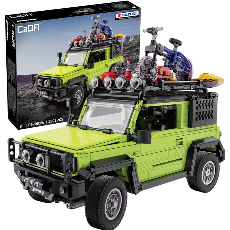 Klocki plastikowe CADA Make Your Bricks Move Samochód terenowy Off Roader 2w1 Suzuki Jimny C62001W