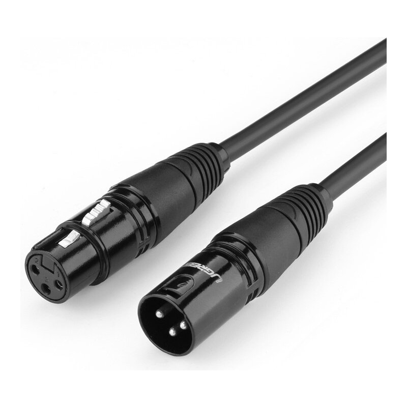 Kabel UGREEN AV130 XLR męski - XLR żeński 3 m