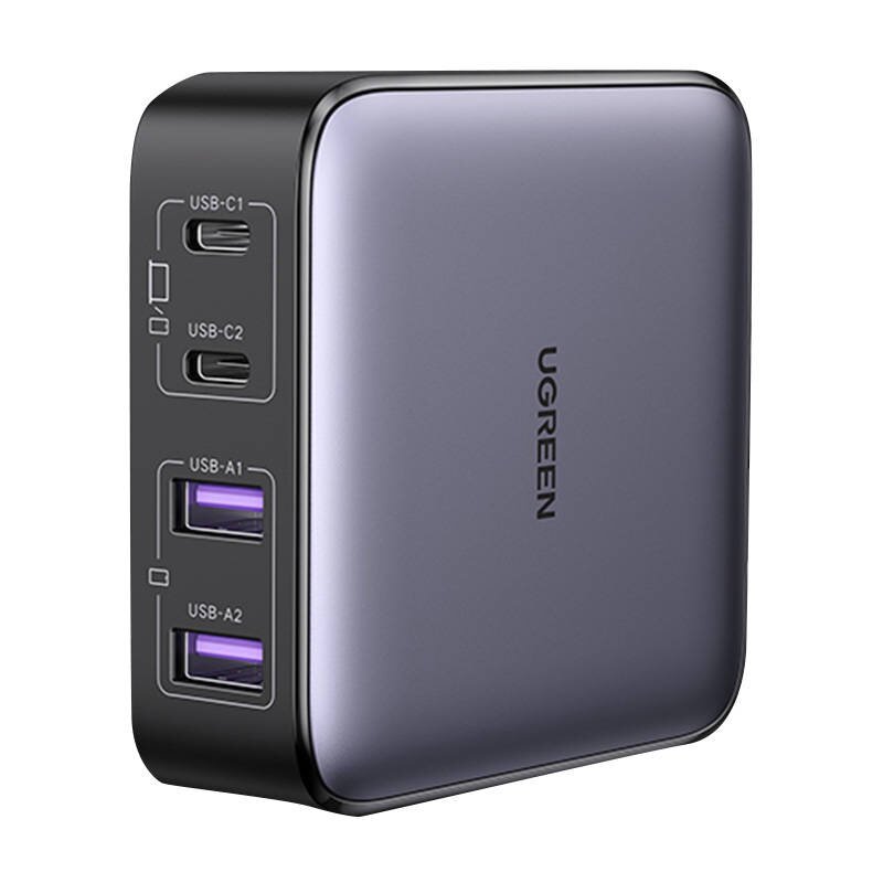Ładowarka sieciowa UGREEN CD327 Nexode 65W Szary ładowarka do telefonu USB, USB-C + kabel