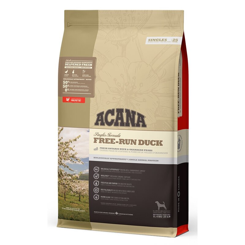 Karma dla psa ACANA Free-Run Duck Kaczka z dynią 11.4 kg