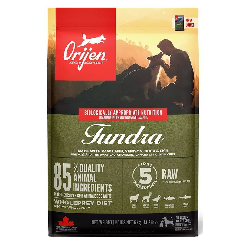 Karma dla psa ORIJEN Tundra Kaczka z rybą i dziczyzną 6 kg