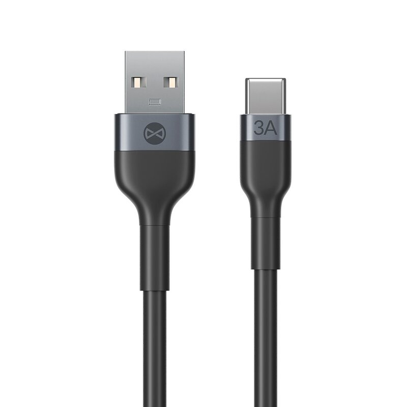 Kabel USB - USB-C FOREVER Flexible 3A 1m Czarny