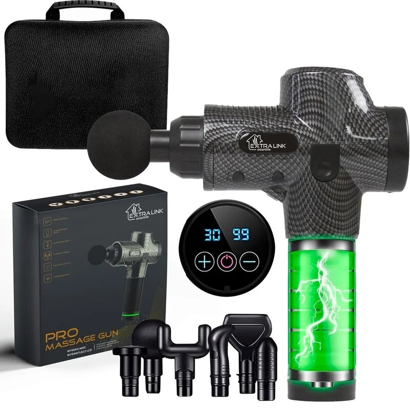 Extralink Gun Pro MSG-01-PRO 6 nakładek 3800obr/min 6h