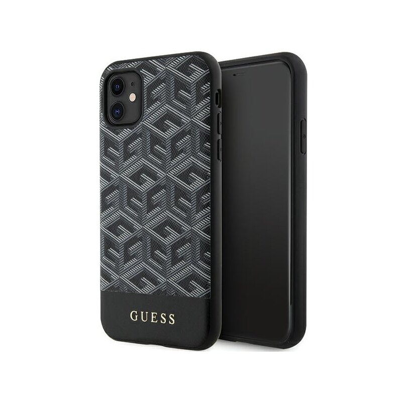 Etui GUESS GCube Stripes do Apple iPhone 11/Xr Czarny