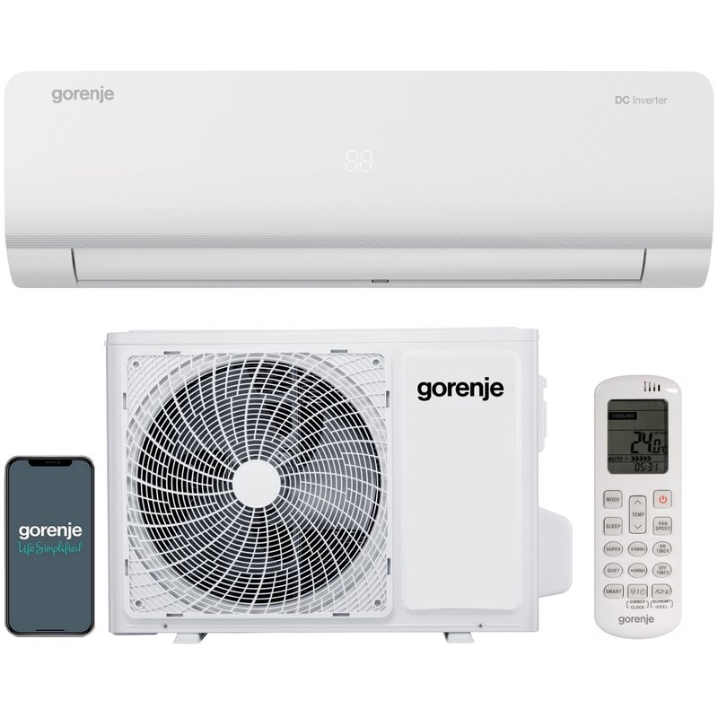 Klimatyzator Split, Pompa ciepła powietrze - powietrze GORENJE REA53IN KC REA53OUT KC