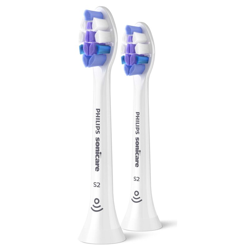 Oryginalne końcówki Philips Sonicare S2 HX6052/10 Bardzo miękkie włókna (2 szt.) (Nadwrażliwość zębów)