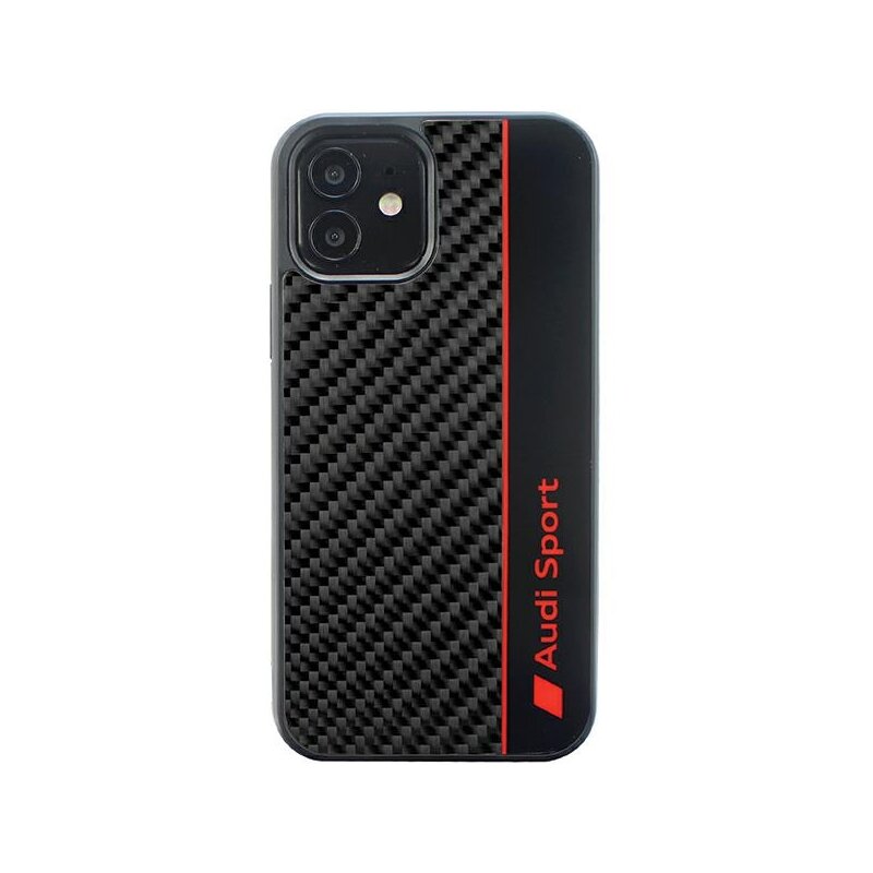 Etui AUDI Carbon Fiber Stripe iPhone 11/Xr Czarny