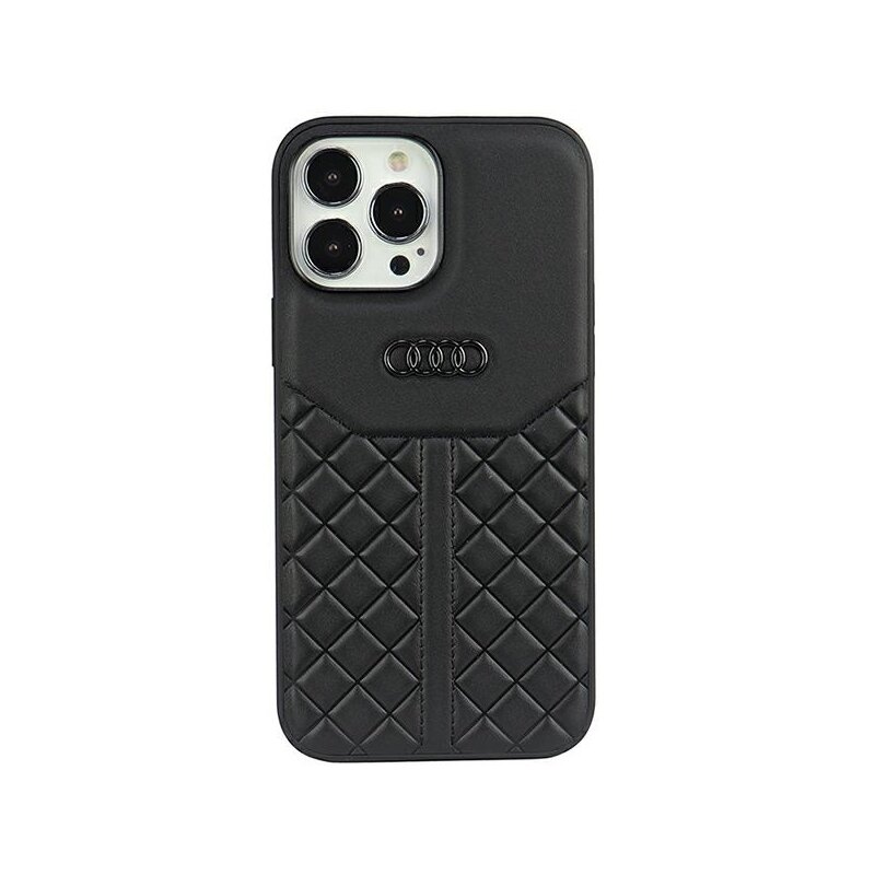 Etui AUDI Genuine Leather do Apple iPhone 13/13 Pro Czarny