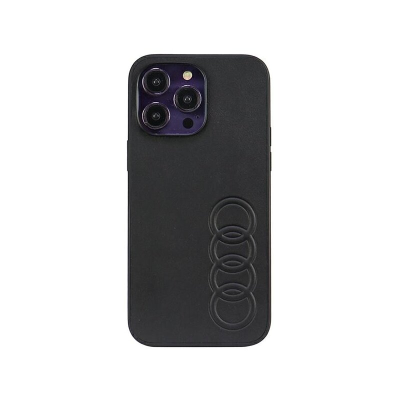 Etui Audi Synthetic Leather do Apple iPhone 14 Pro Max Czarny