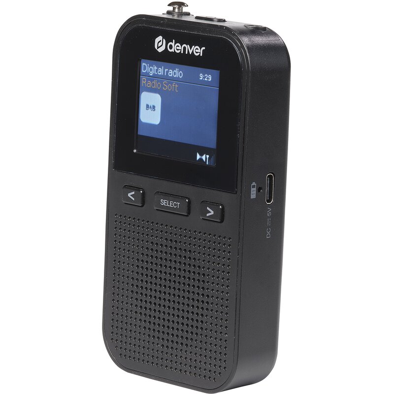 Radio DENVER DAH-126 Cyfrowe Przenośne Czarny