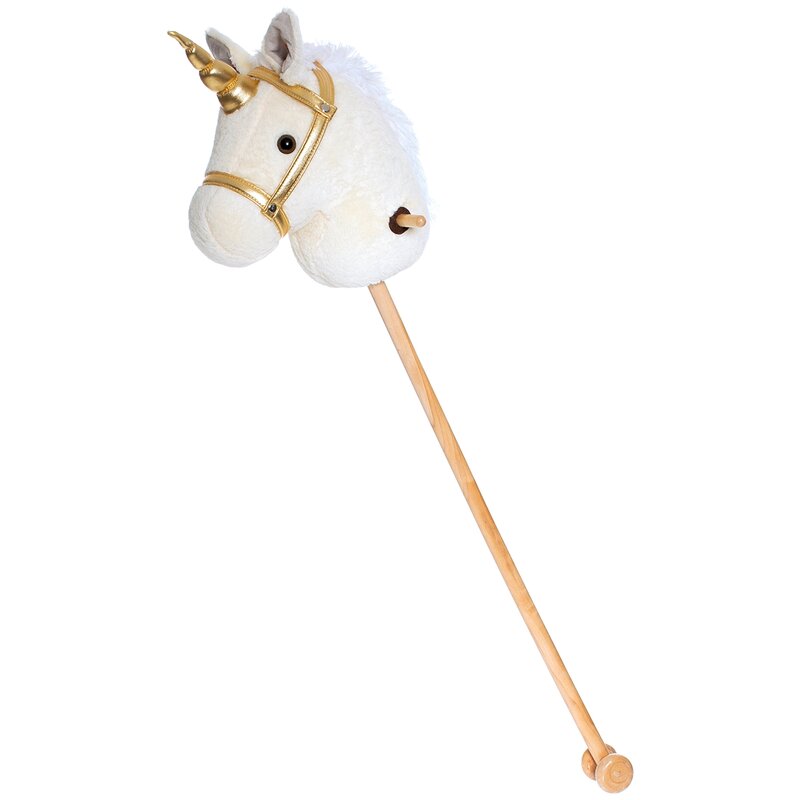 Koń na kiju TEDDYKOMPANIET Hobby Horse Jednorożec T-TED-12598 Biały