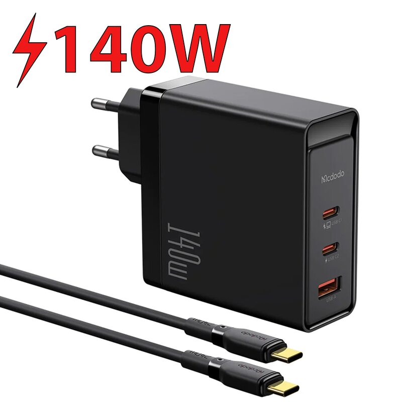 Ładowarka sieciowa MCDODO CH-2913 GaN 140W Czarny