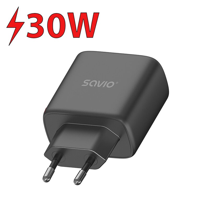 Savio LA-06 30W QC PD 3.0 Czarny