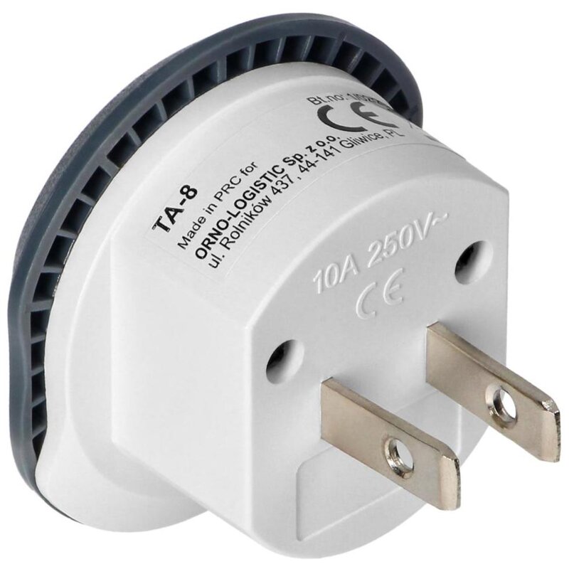 Adapter podróżny VIRONE TA-8 (Globalny - Stany Zjednoczone)