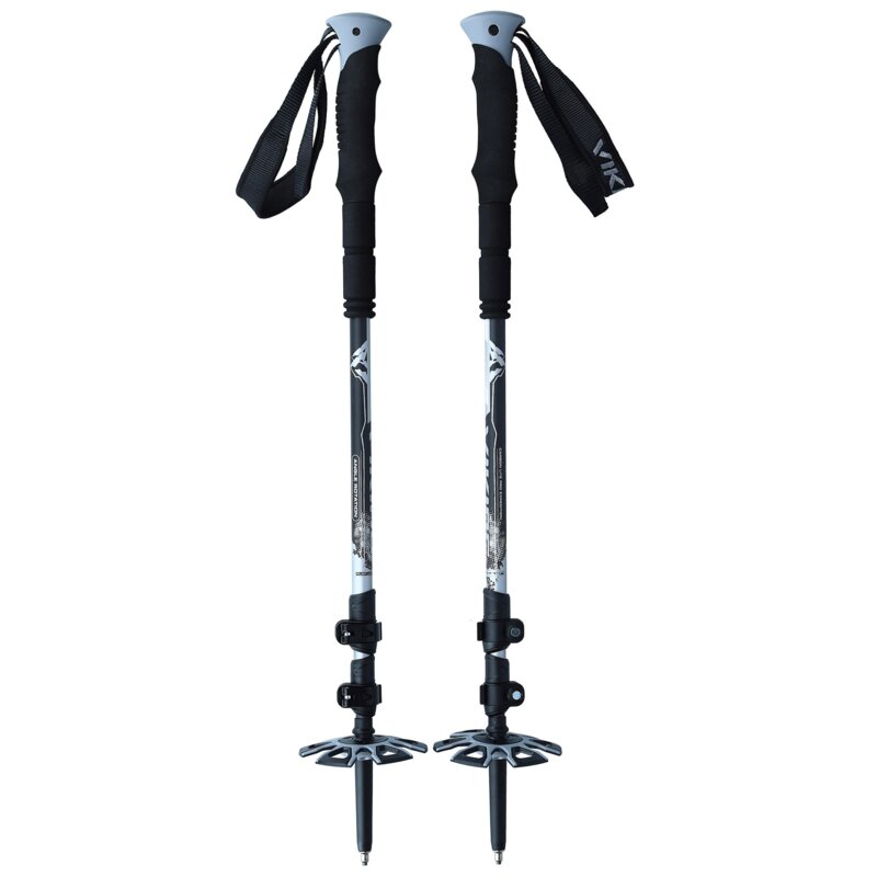 Kijki do nordic walking VIKING Vario Tour Skitouring (65-135 cm) Czarno-szary