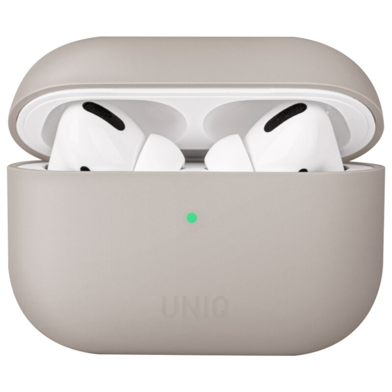 Etui na słuchawki UNIQ Lino do Apple AirPods Pro Beżowy