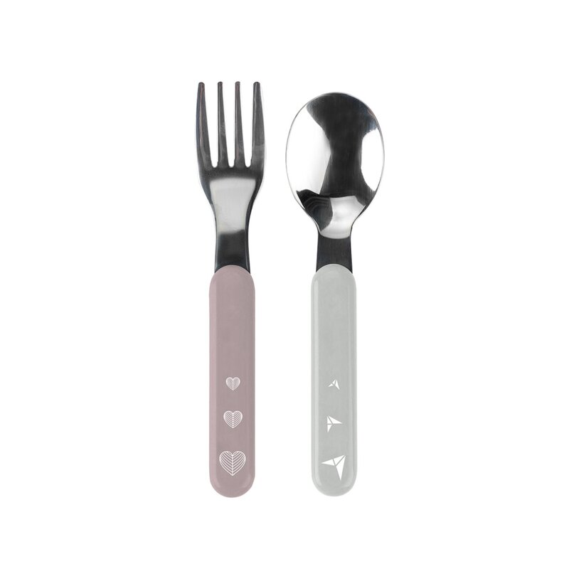 Zestaw sztućców BABYONO 1065/02 (2 elementy) Różowy