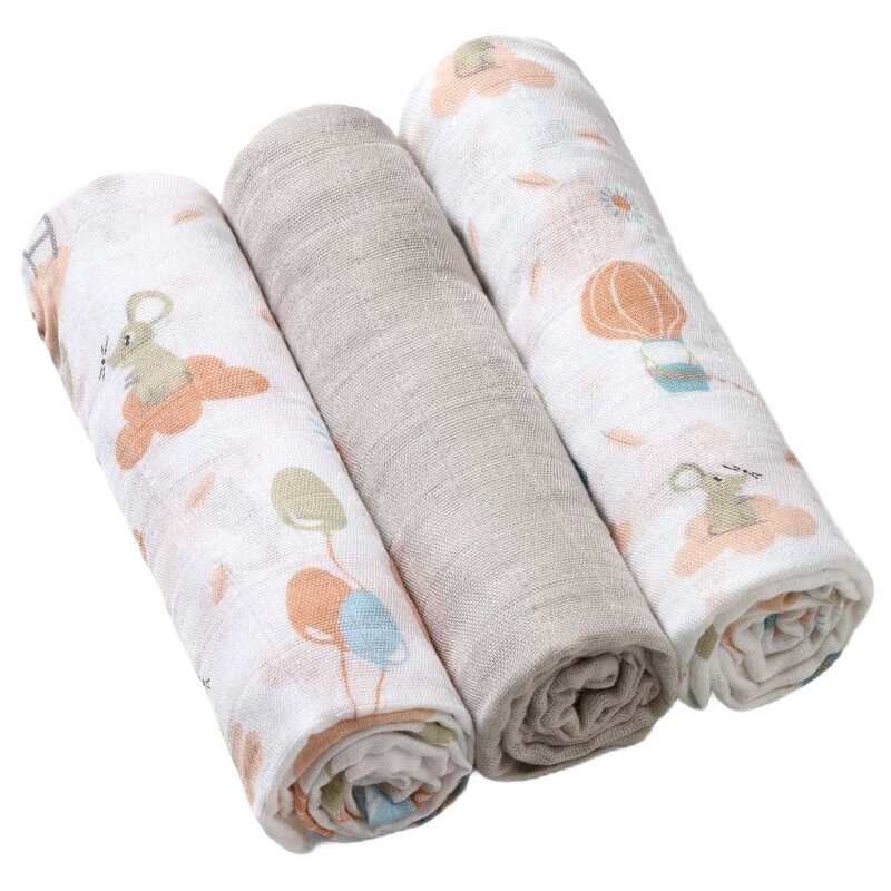 Pieluszki BABYONO Natural Bamboo 397/09 (3 sztuki)