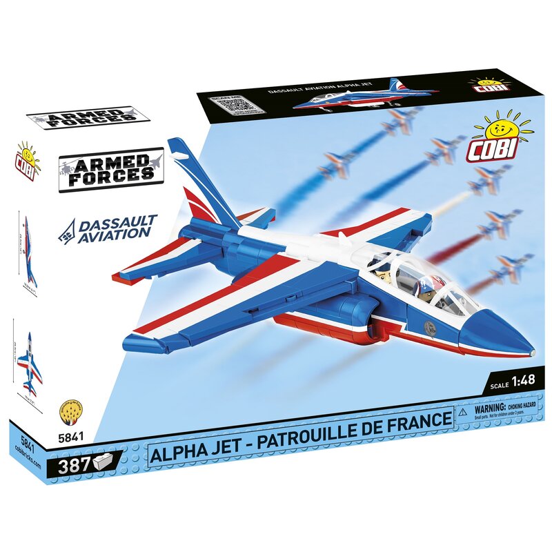 Klocki plastikowe COBI Armed Forces Alpha Jet Patrouille de France COBI-5841
