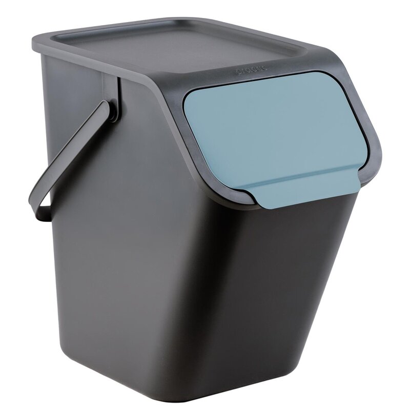 Kosz na śmieci PRACTIC Bini 15100643 25L Czarno-niebieski
