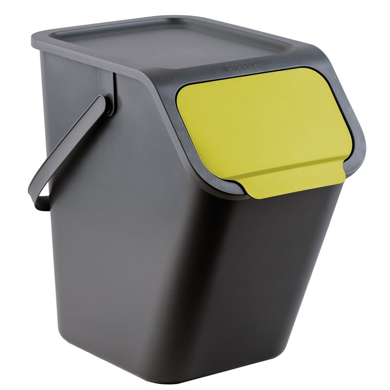 Kosz na śmieci PRACTIC Bini 15100633 25L Czarno-żółty