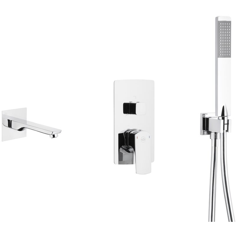 Zestaw wannowy podtynkowy KFA ARMATURA Mokait 5539-401-00 Chrom