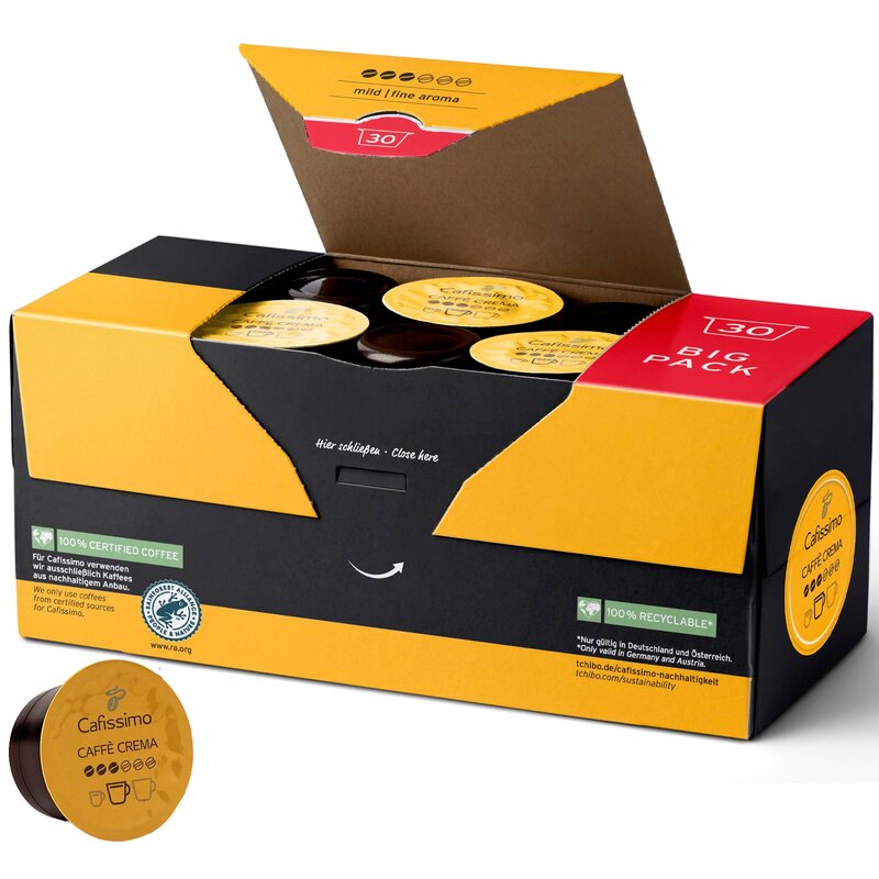 Kapsułki TCHIBO Caffe Crema Fine Aroma do ekspresu Tchibo Cafissimo