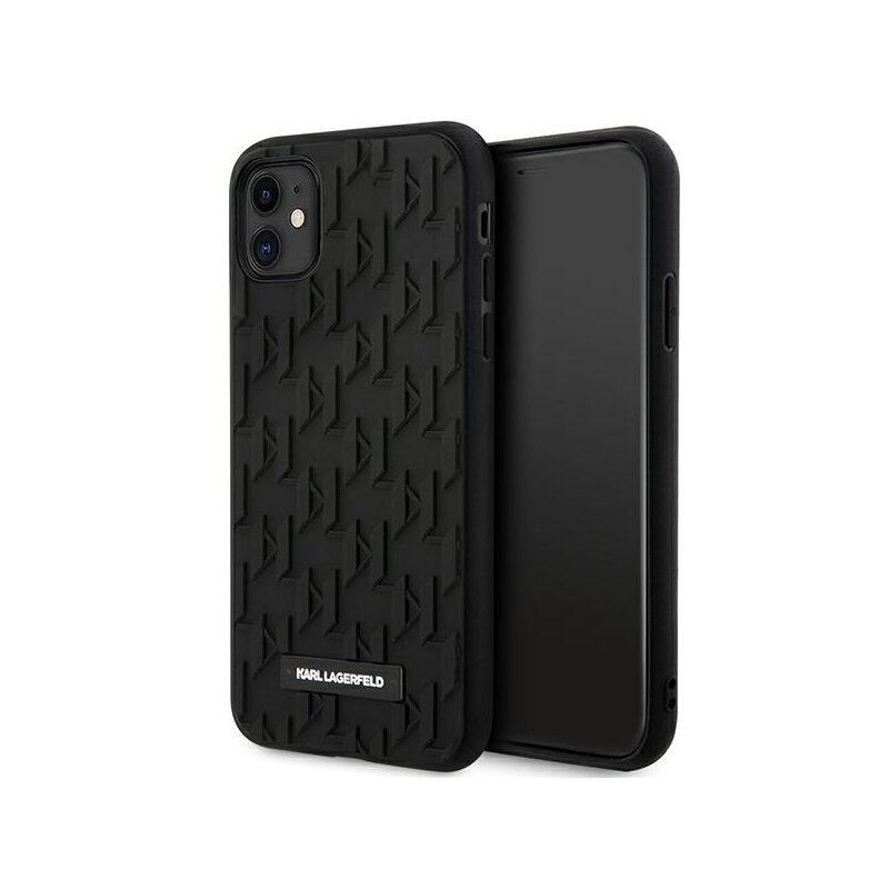 Etui KARL LAGERFELD 3D Rubber Monnogram do Apple iPhone 11/Xr Czarny