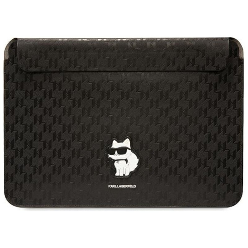 Etui na laptopa KARL LAGERFEND Saffiano Monogram Choupette 14 cali Czarny