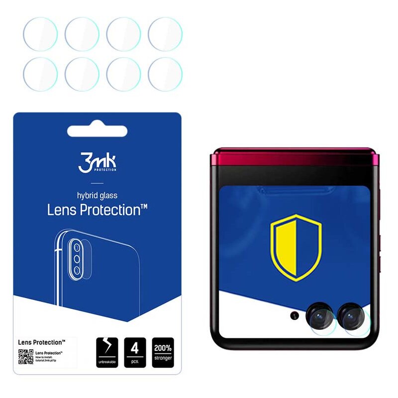 Szkło hartowane na obiektyw 3MK Lens Protection do Motorola Razr 40 Ultra (Front)