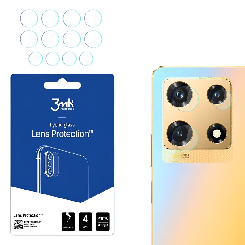 Szkło hybrydowe na obiektyw 3MK Lens Protection do INFINIX Note 30 Pro