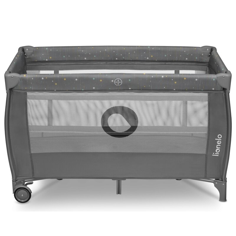 Łóżeczko turystyczne LIONELO Stefi Plus Multicolor Szary