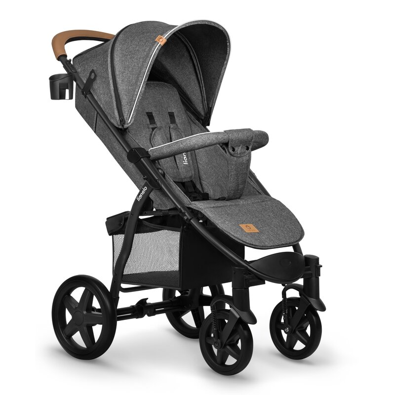 Wózek dziecięcy LIONELO Annet Plus Stone Caramel Szary