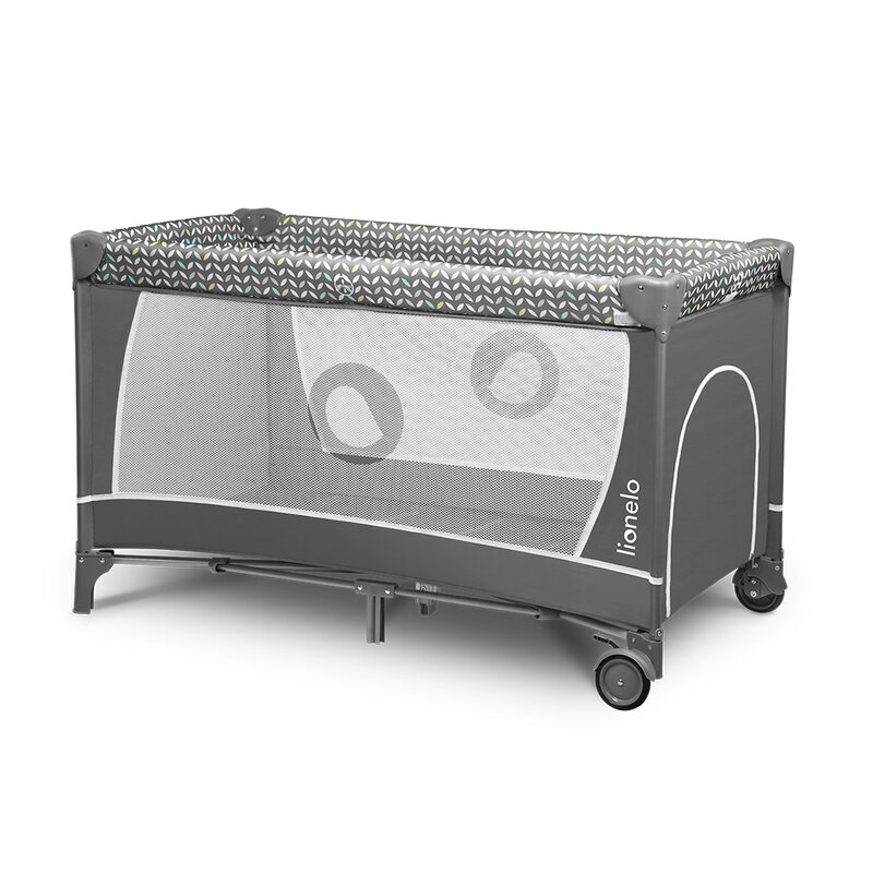 Łóżeczko turystyczne LIONELO Stefi Concrete Multicolor Szary