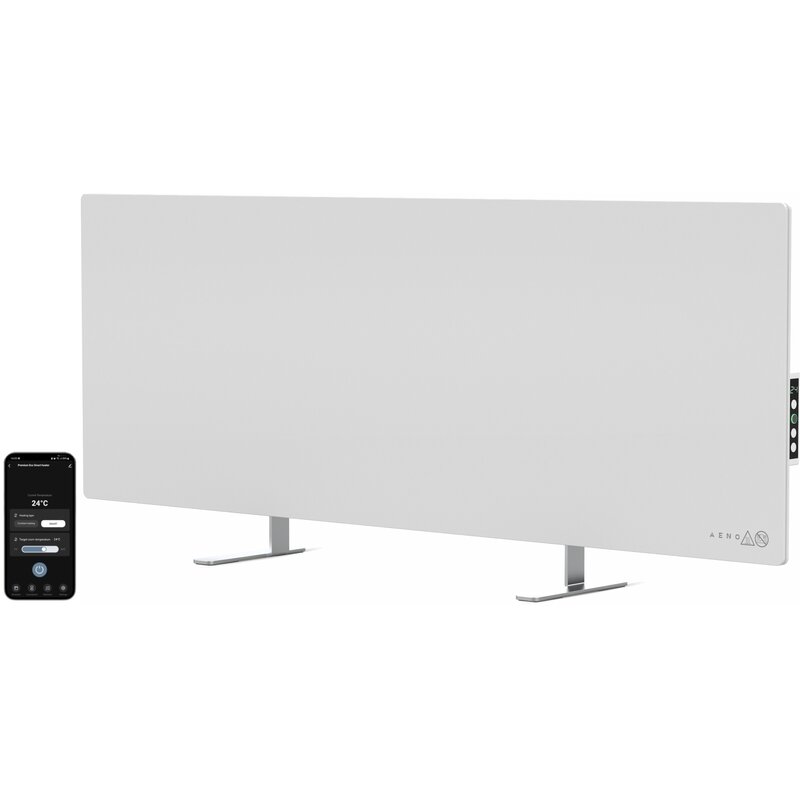 Grzejnik elektryczny AENO Premium Eko Smart Led AGH0003S Biały Wi‑Fi