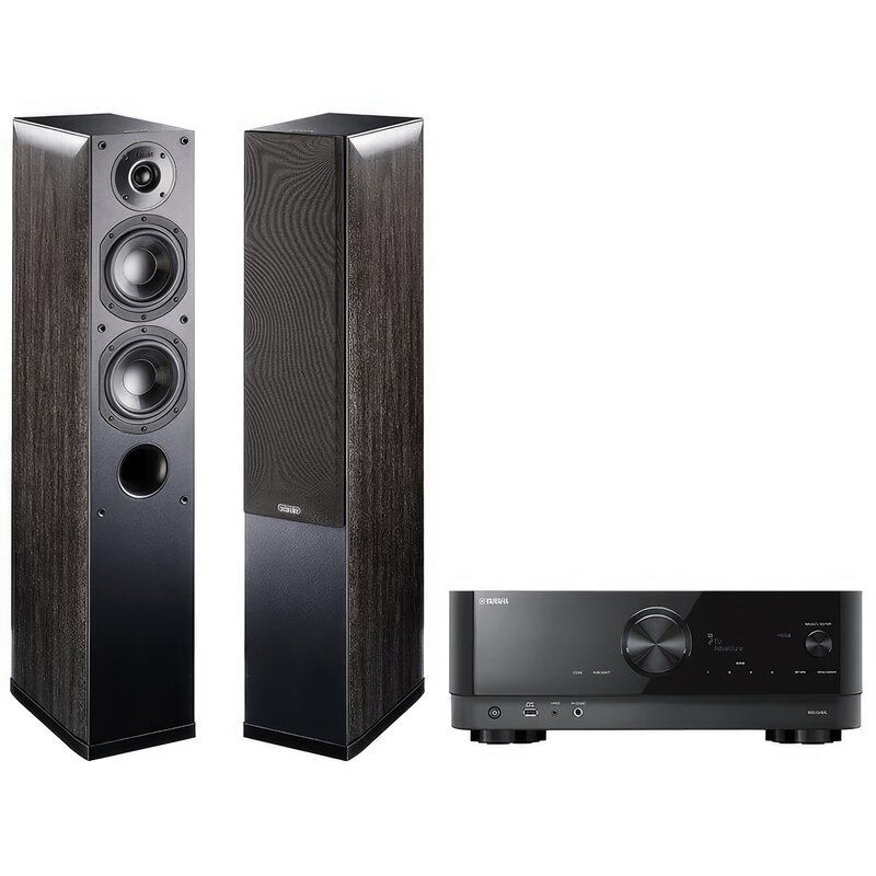 Zestaw stereo YAMAHA RX-V4A + INDIANA Line Nota 550X Czarny