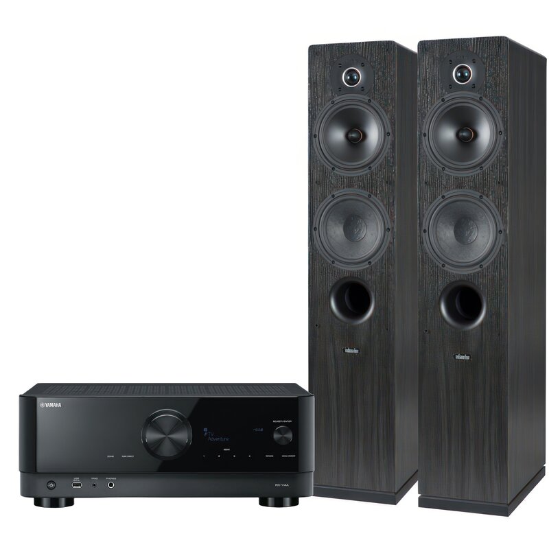 Zestaw stereo YAMAHA RX-V4A + INDIANA Line Tesi 561 Czarny