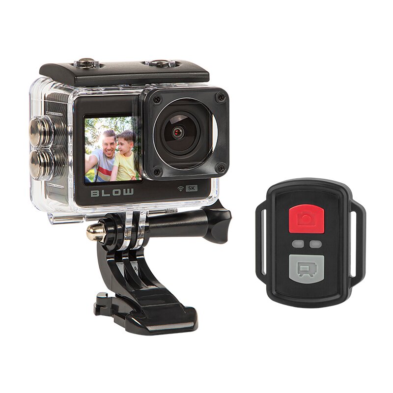 Kamera sportowa BLOW GOPRO4U 11 5K WiFi (128GB) filmy 5k 30FPS, dwa ekrany, wodoodporna